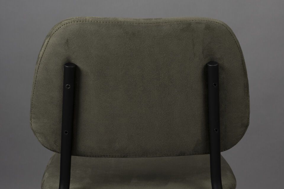 Green fabric armchair Darby - 8