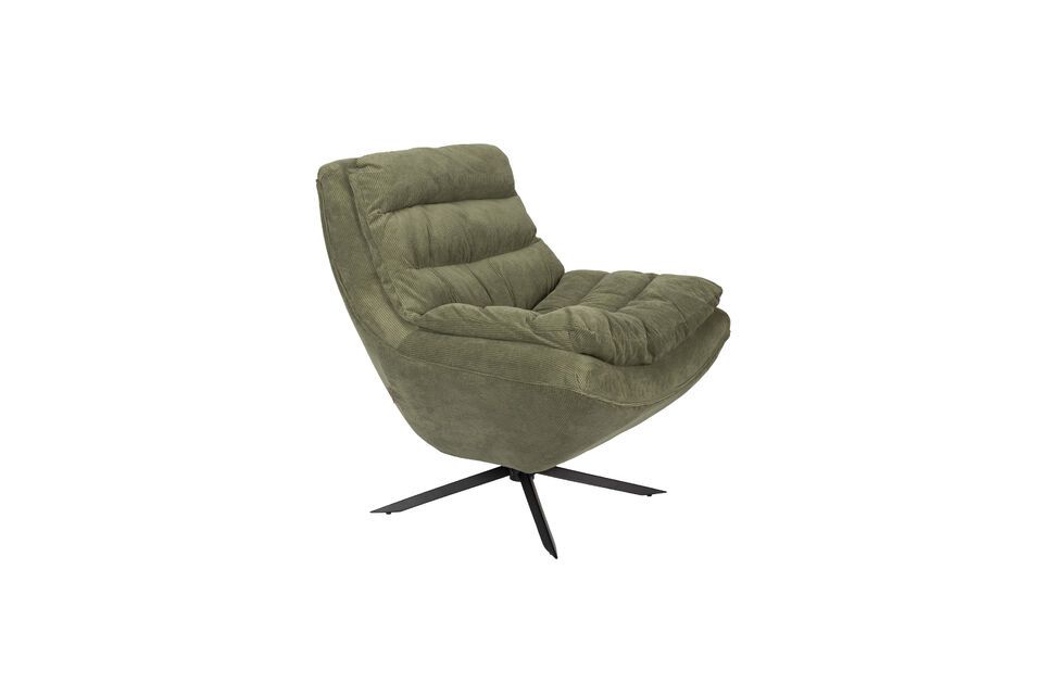 Green fabric armchair Vince DutchBone