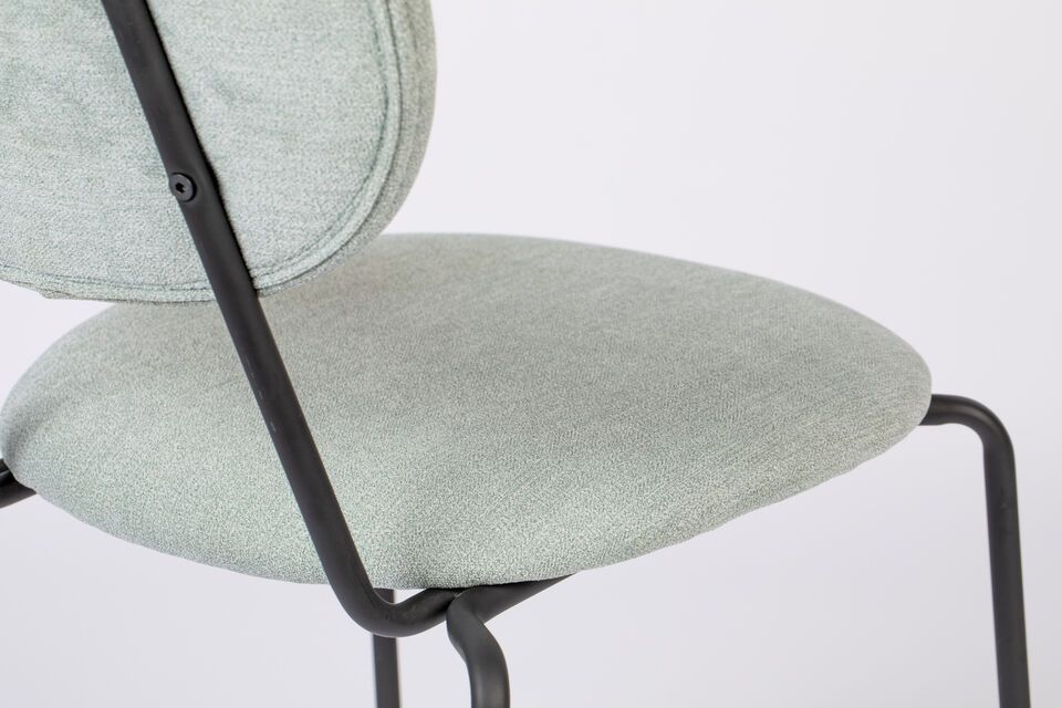 Green fabric chair Aspen - 10