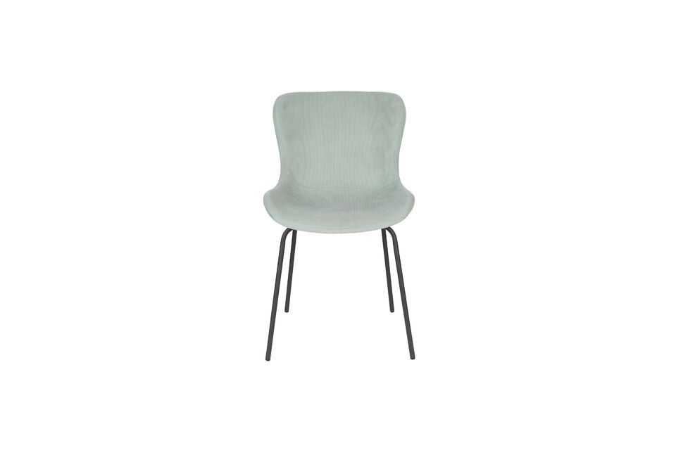 Green fabric chair Junzo Rib - 2