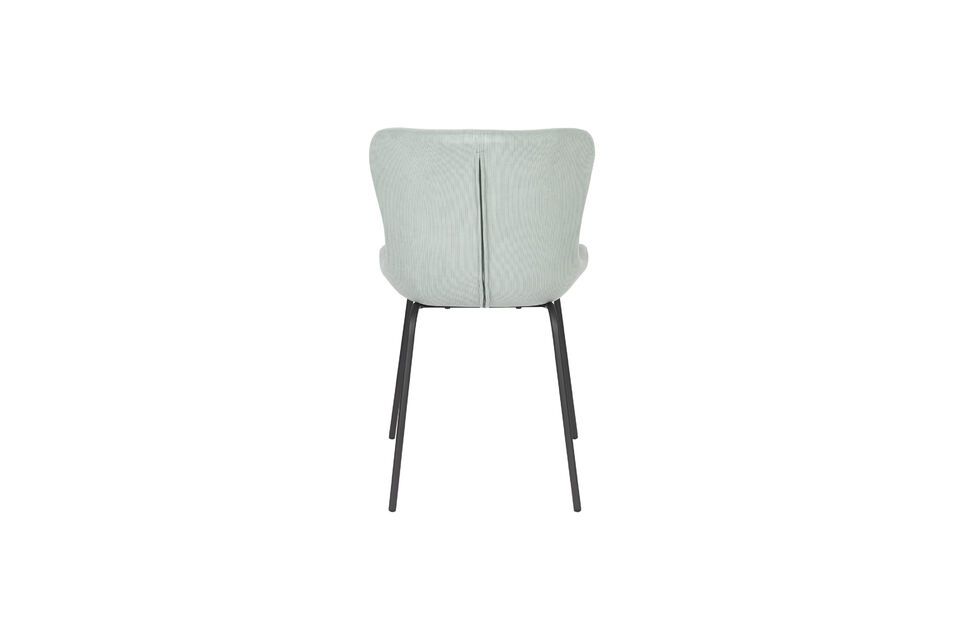 Green fabric chair Junzo Rib - 5