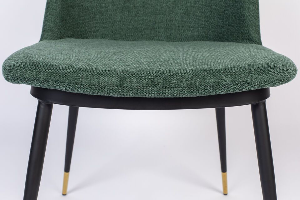 Green fabric chair Lionel - 7