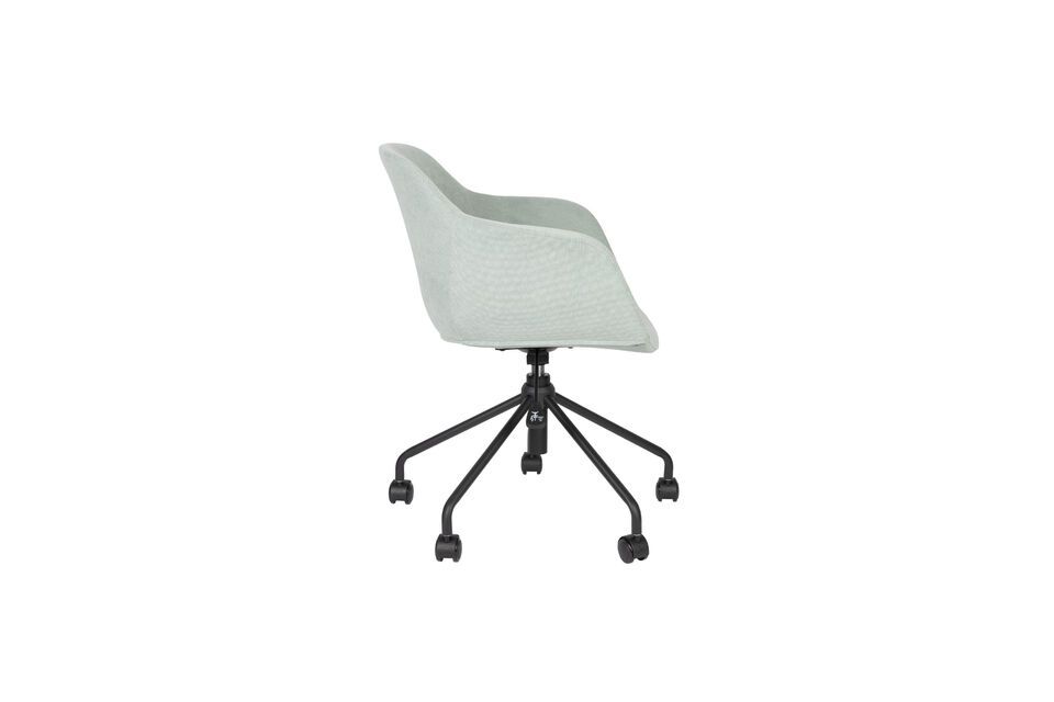 Green fabric office chair Junzo Rib - 3