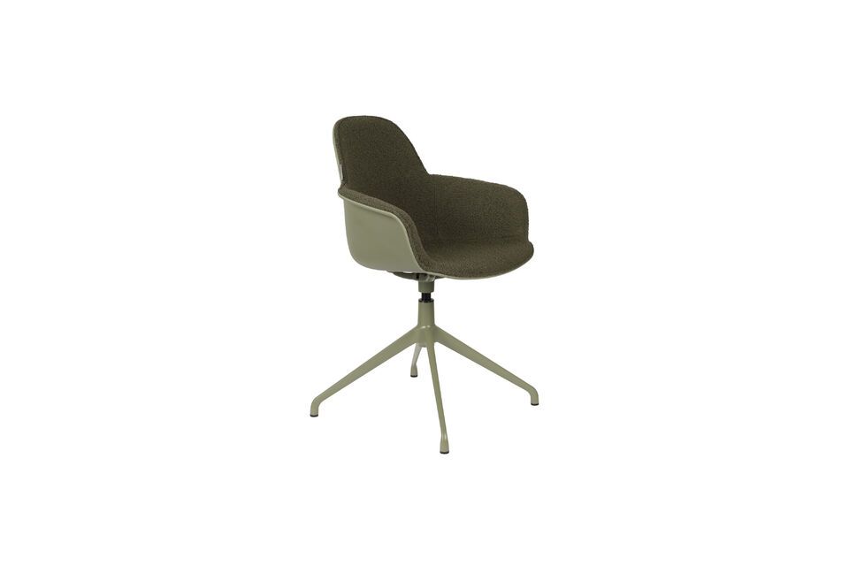 Green fabric swivel chair Albert Kuip Zuiver