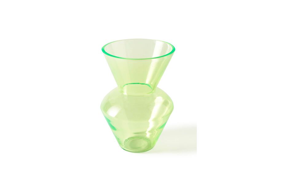 Green glass vase Fat Neck Pols Potten