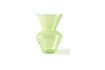 Miniature Green glass vase Fat Neck 2