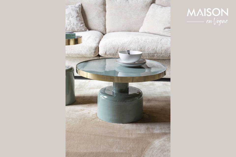 Green iron coffee table Glam - 2