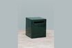 Miniature Green lacquered cement stool 1