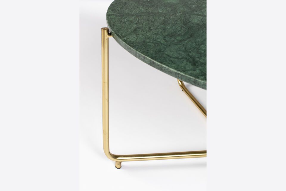 Green marble coffee table Timpa - 6