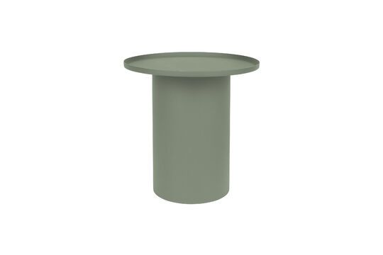 Green metal round side table Sverre Clipped