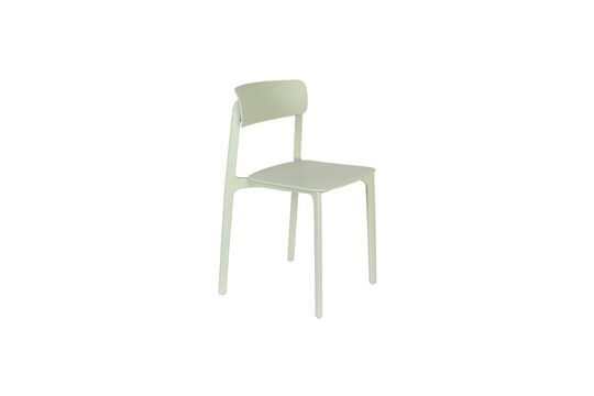 Green plastic chair Clive Clipped