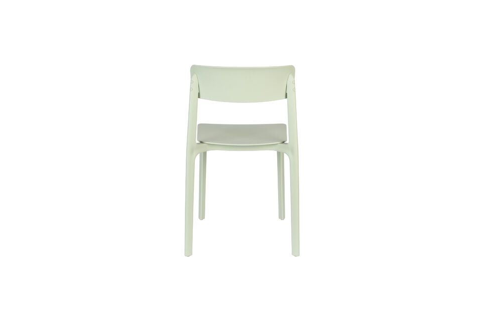 Green plastic chair Clive - 9