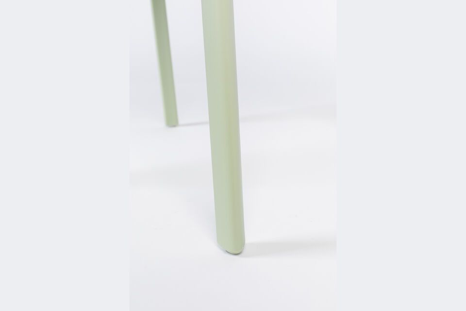 Green plastic chair Clive - 15