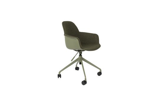 Green plastic office chair Albert Kuip Clipped