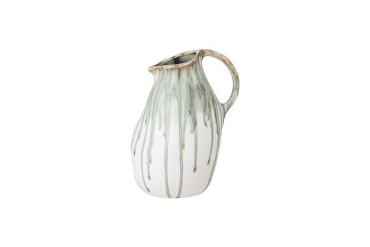 Green stoneware deco vase H19 Link Clipped