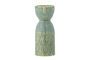 Miniature Green stoneware vase H14,5 Embla Clipped