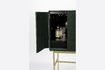 Miniature Green wood chest of drawers Cabinet 12