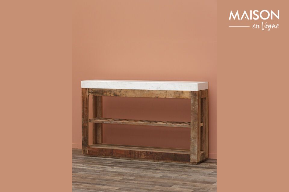 Greta dark wood console Chehoma