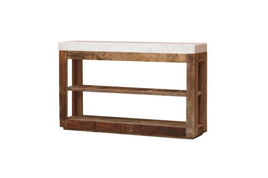 Greta dark wood console Clipped