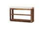 Miniature Greta dark wood console Clipped