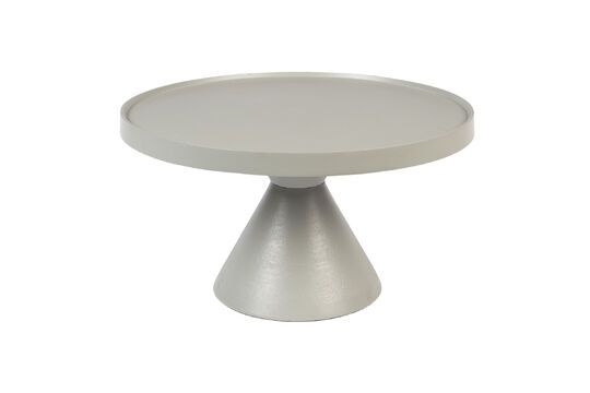 Grey aluminium coffee table Floss Clipped