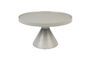 Miniature Grey aluminium coffee table Floss Clipped