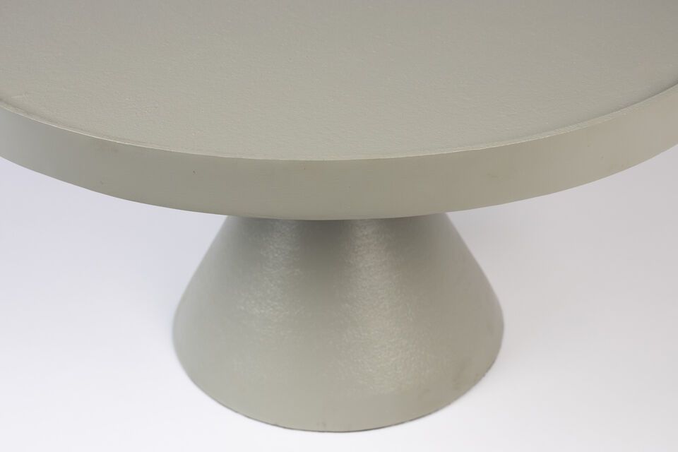 Grey aluminium coffee table Floss - 3