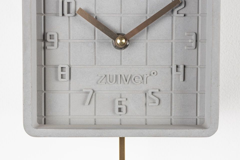 Grey concrete clock Lori - 5