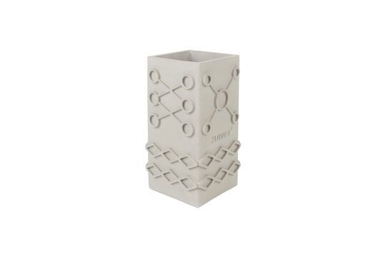 Grey concrete vase 25 cm Graphic Clipped