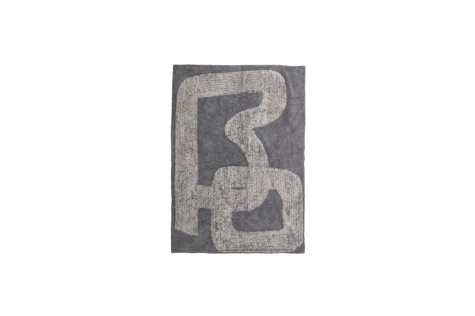 The Addo rug from Bloomingville is an incredible rug that beautifully combines two shades of gray