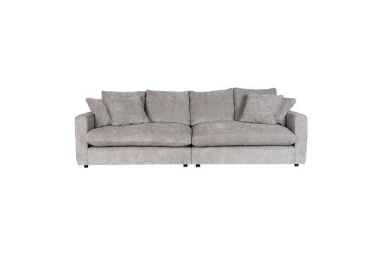 Grey fabric 3 seater sofa Sense Clipped