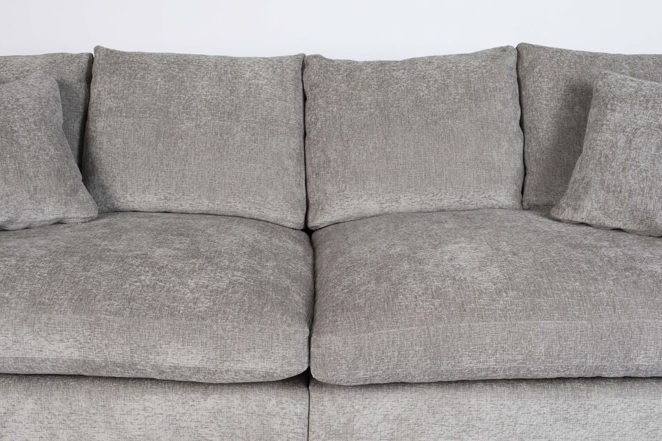 Grey fabric 3 seater sofa Sense - 4