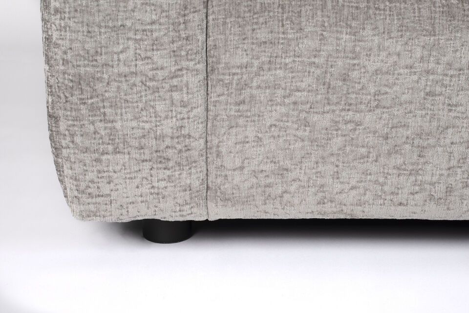 Grey fabric 3 seater sofa Sense - 5