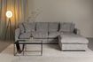 Miniature Grey fabric 3 seater sofa Sense 3