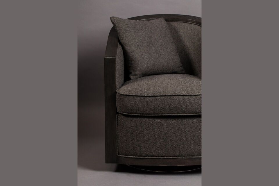 Grey fabric armchair Amaron - 6