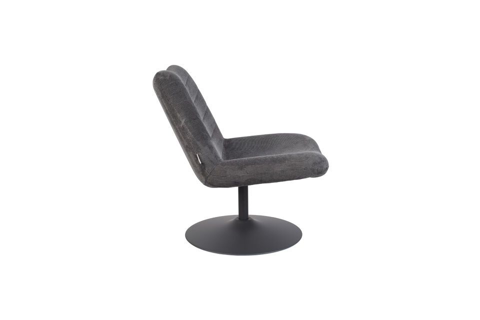 Grey fabric armchair Bubba - 4