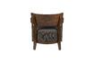 Miniature Grey fabric armchair Duran 7