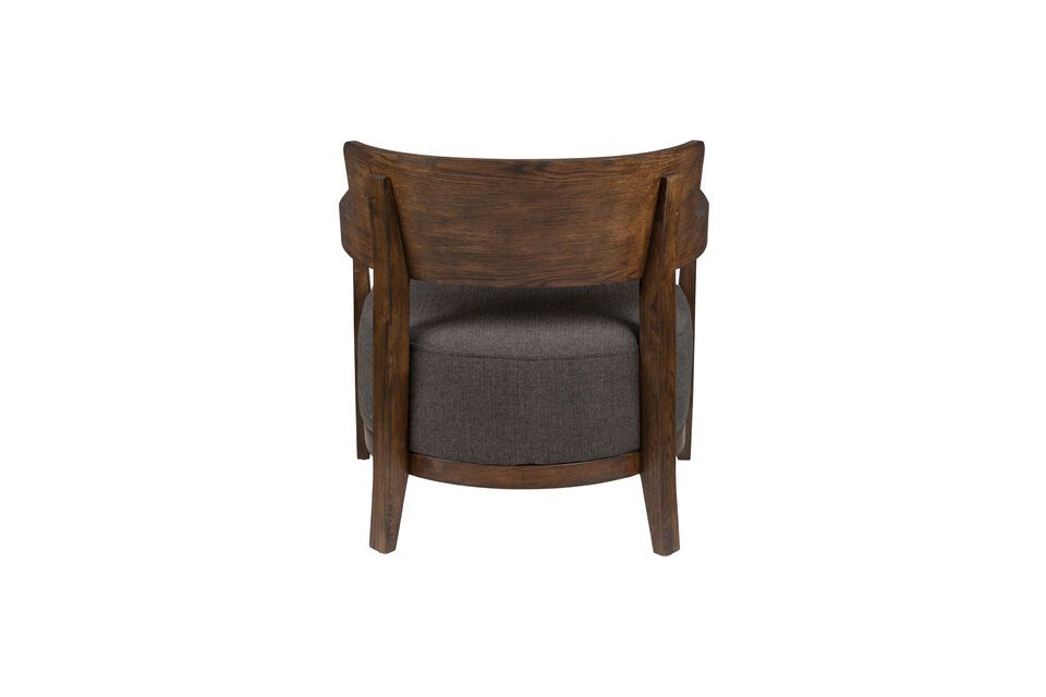 Grey fabric armchair Duran - 5