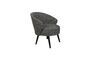 Miniature Grey fabric armchair Waldo Clipped