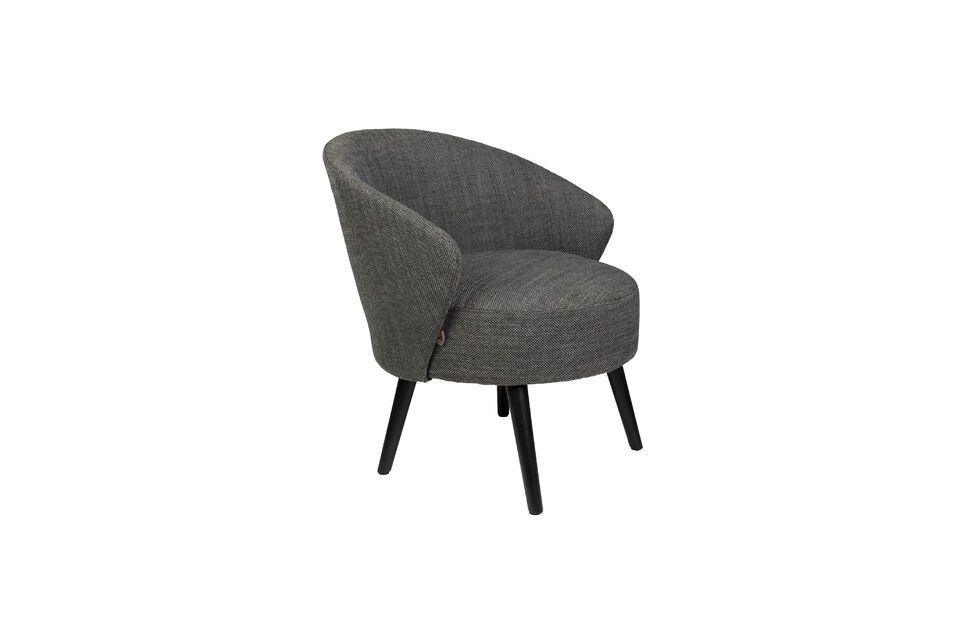 Grey fabric armchair Waldo DutchBone