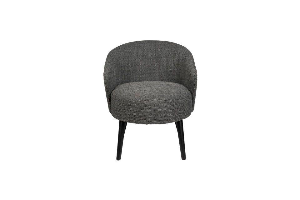 Grey fabric armchair Waldo - 7