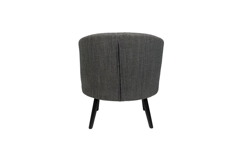 Grey fabric armchair Waldo - 10