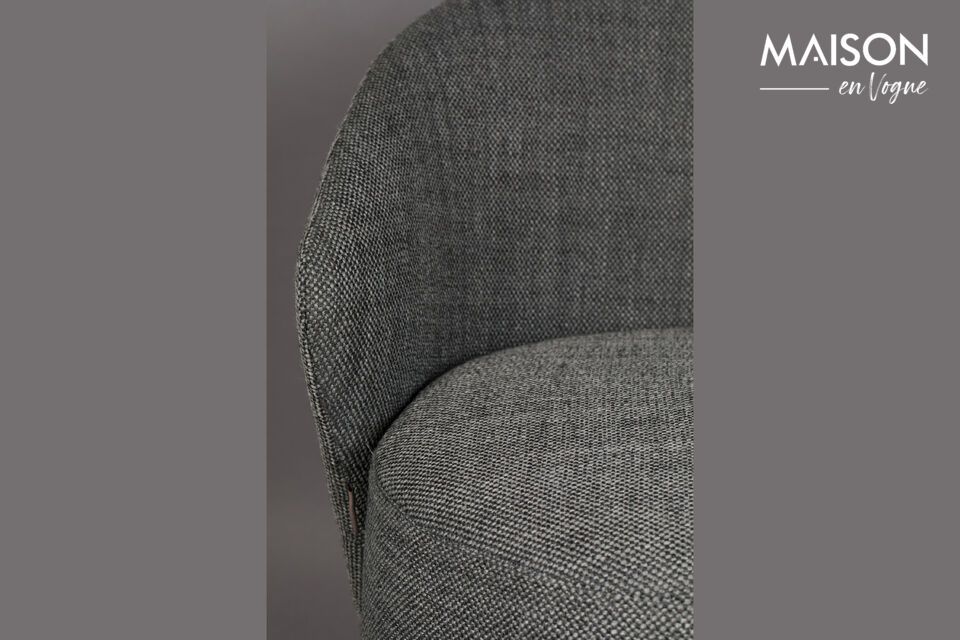 Grey fabric armchair Waldo - 2