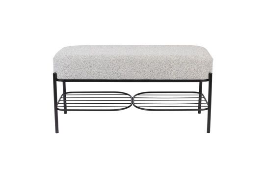 Grey fabric bench Milou Clipped