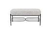 Miniature Grey fabric bench Milou 1