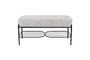 Miniature Grey fabric bench Milou Clipped