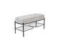 Miniature Grey fabric bench Milou 5