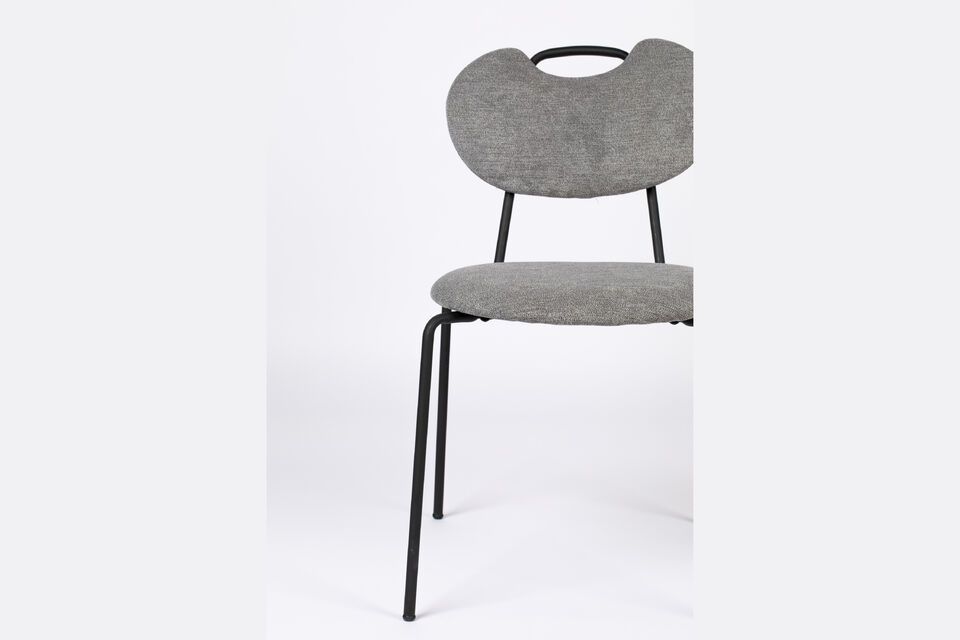 Grey fabric chair Aspen - 7