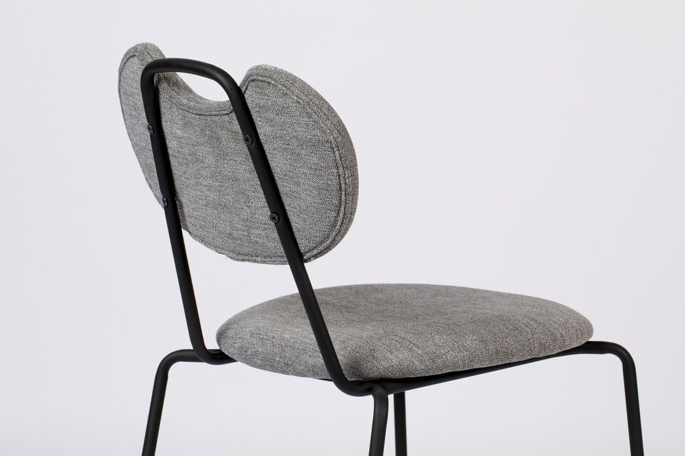 Grey fabric chair Aspen - 9