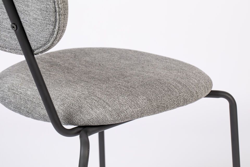 Grey fabric chair Aspen - 10